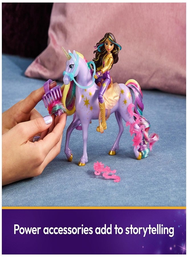 Unicorn Academy أكاديمية يونيكورن، مجموعة صوفيا ووايلد ستار لقوة الصداقة مع سرج وإكسسوارات، دمى وألعاب يونيكورن، هدايا وهدايا صغيرة للفتيات من عمر 4 سنوات فما فوق - Image 4